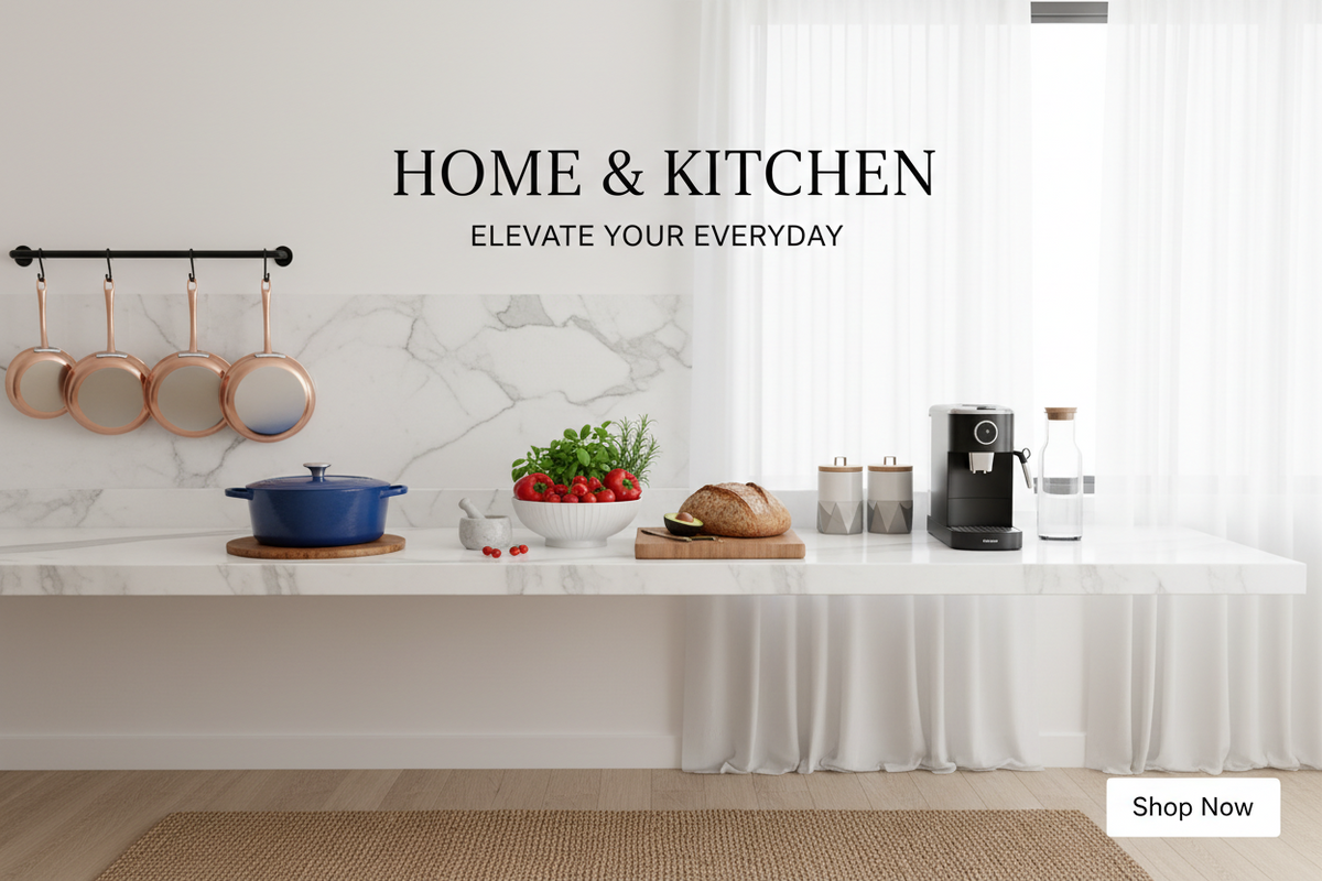 Home and Kitchen category - minimalist ceramic mugs with plants