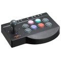 Arcade fight stick joystick controller - front angle view