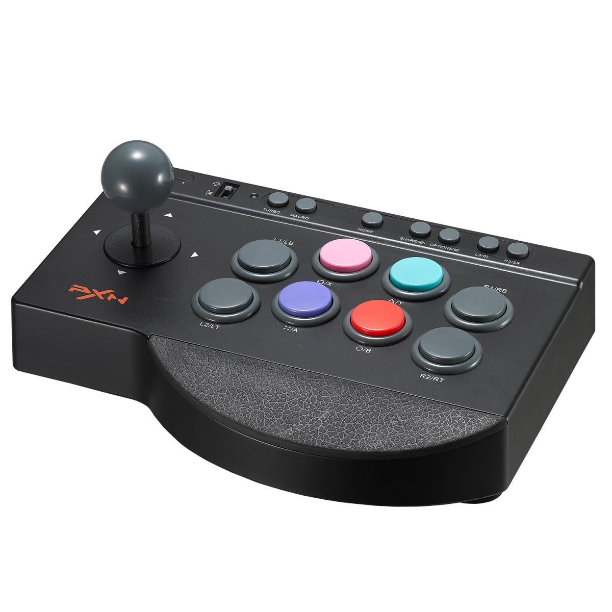 Arcade fight stick joystick controller - three-quarter view
