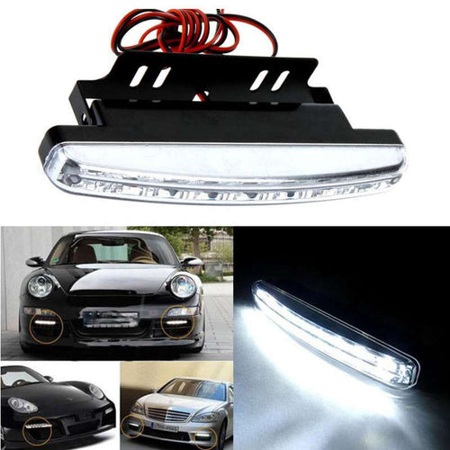LED daytime running light with mounting bracket