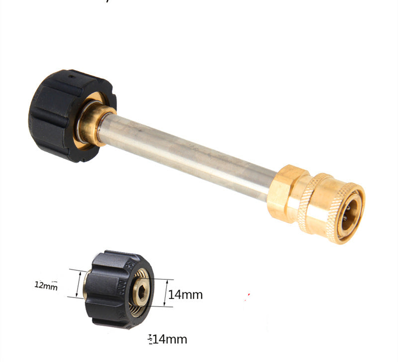 Pressure washer adapter dimensions and fitting detail