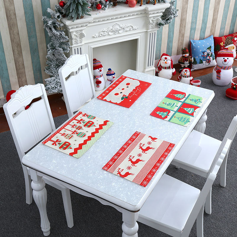 Christmas Santa Linen Table Mat styling