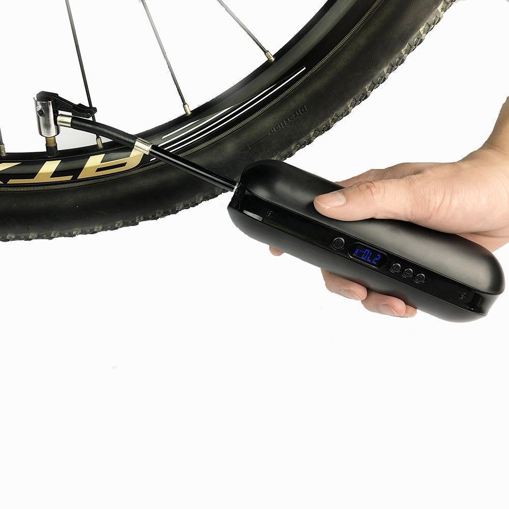 Portable digital tire inflator with air hose