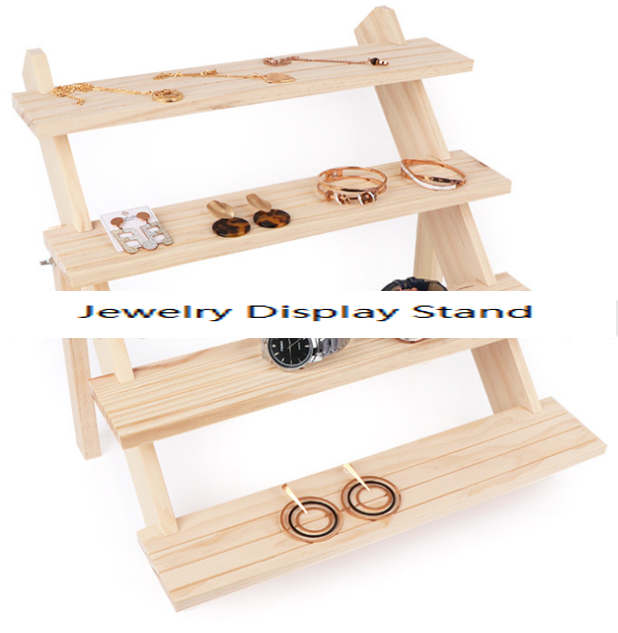 Wooden Jewelry Display Stand detail