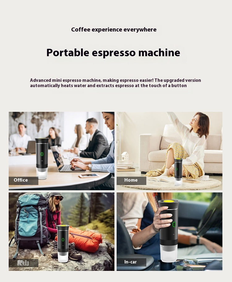 Portable espresso machine charging