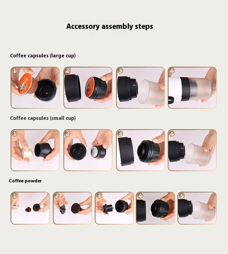 Portable espresso machine size details