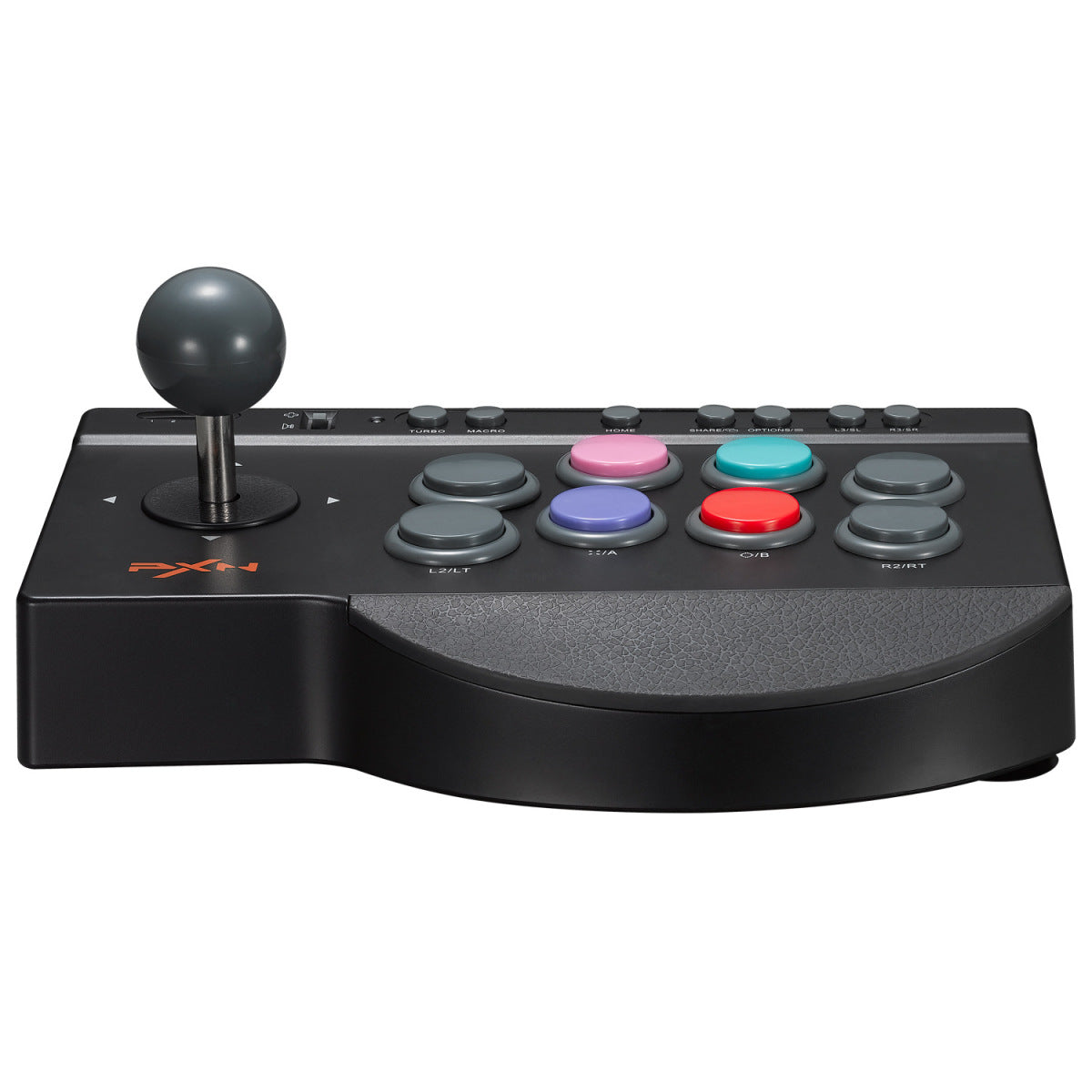 Arcade fight stick joystick controller - side angle view