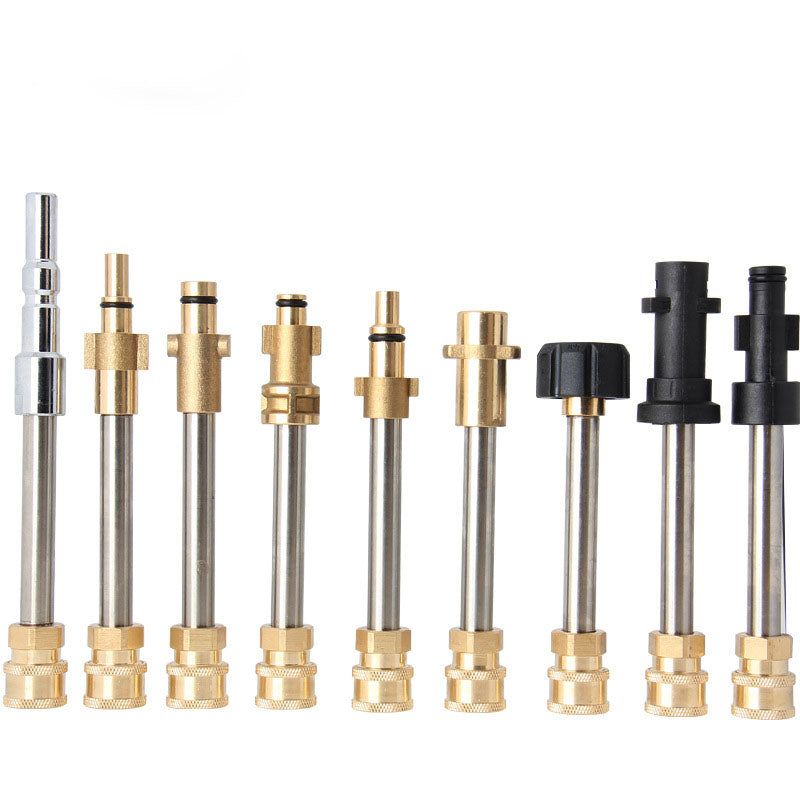 Pressure washer quick-connect adapter fittings