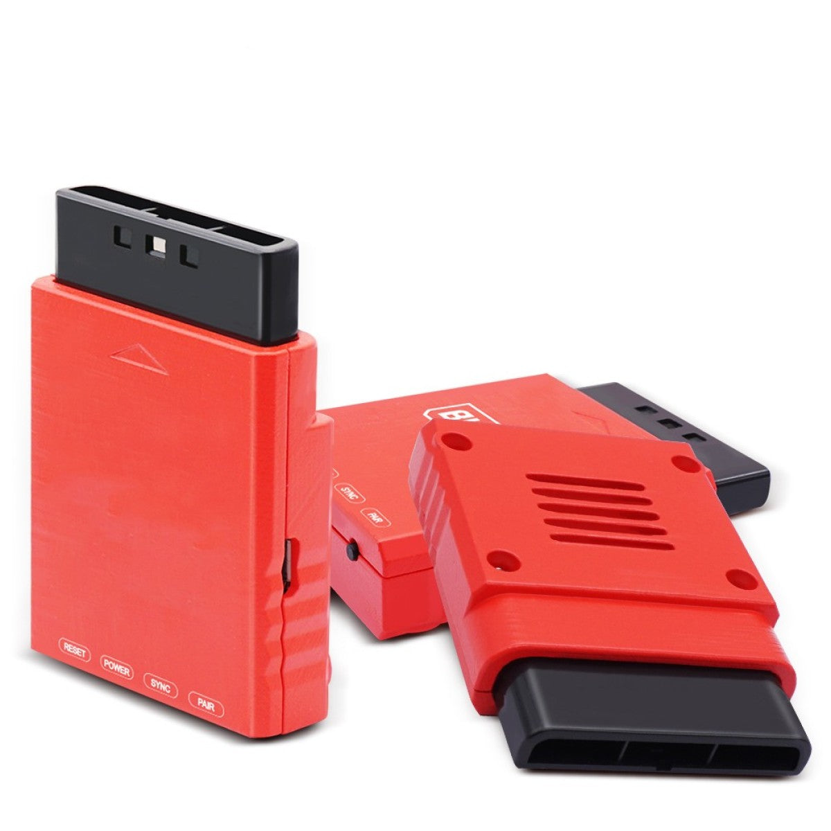 Bluetooth Controller Adapter in red and black
