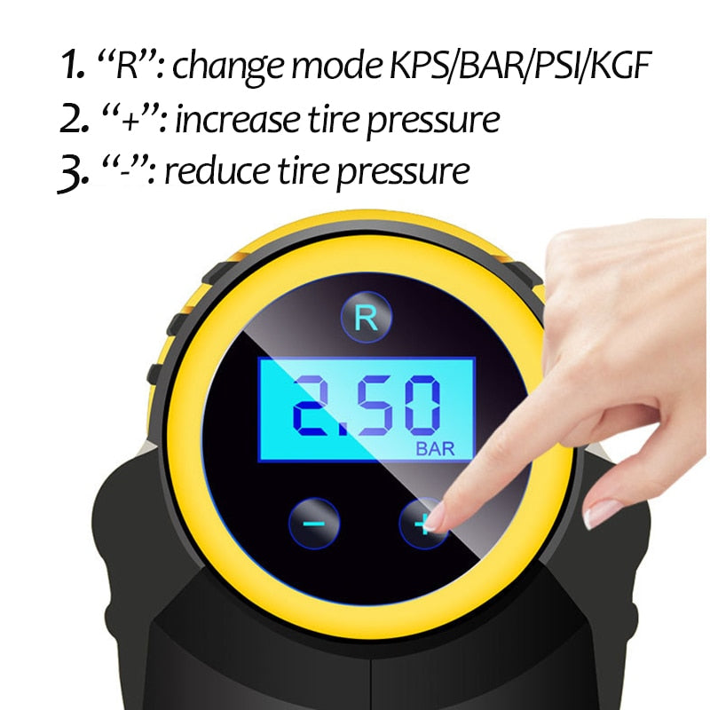 Automatic tire inflator, full product view