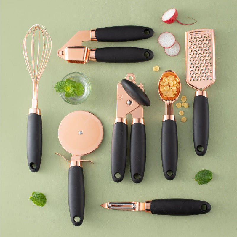 Copper-Plated Kitchen Peeler Set