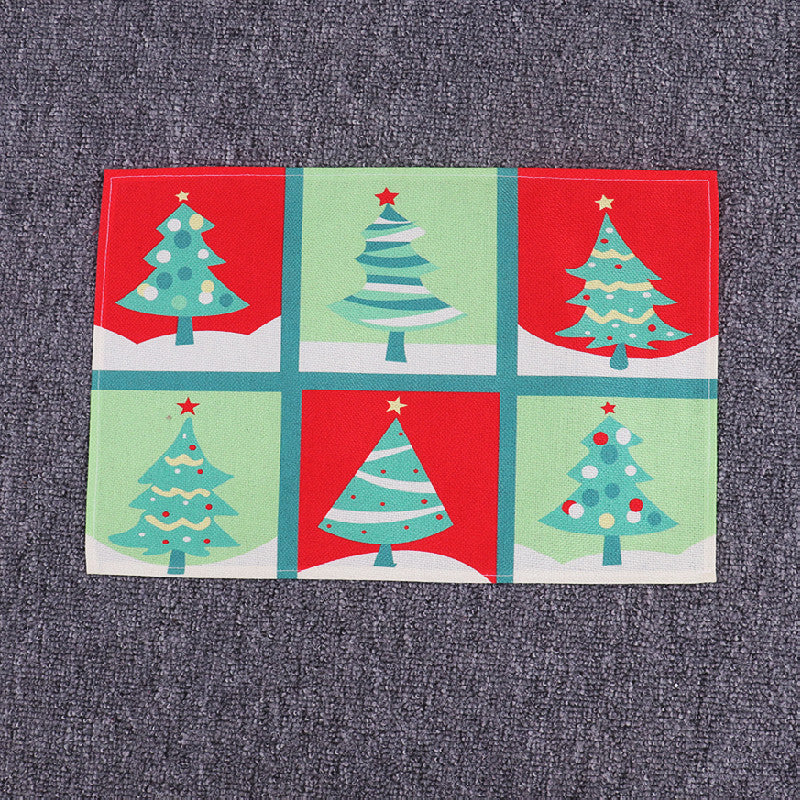 Christmas Santa Linen Table Mat packaging