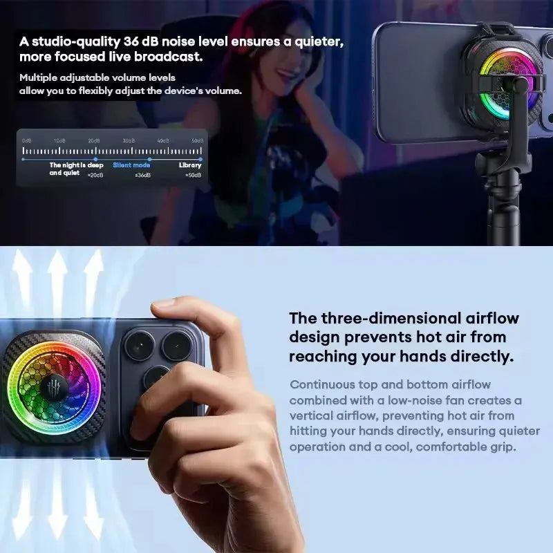 2026 REDMAGIC Cryo Cooler 8 Pro 8th-Gen COLDLNG Architecture AI-Powered Smart Cooling 80°C Load Temperature Drop Phone Cooler
