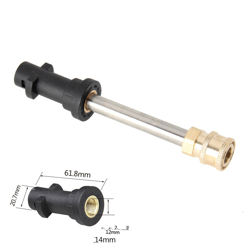Pressure washer adapter, standard interface fitting