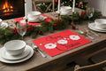Christmas Santa Linen Table Mat