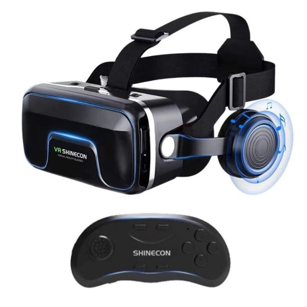 3D VR headset glasses with wireless remote controller