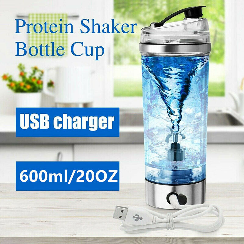USB Rechargeable Protein Shaker Cup – in use