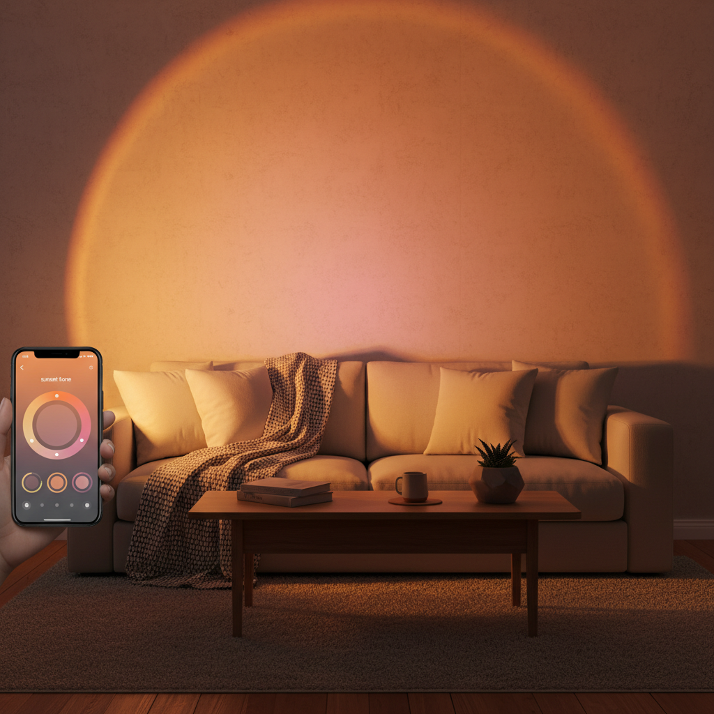 Sunset Projection LED Lamp lifestyle photo