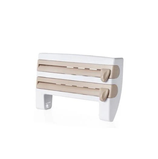 4-in-1 Kitchen Roll Holder Dispenser - Brown
