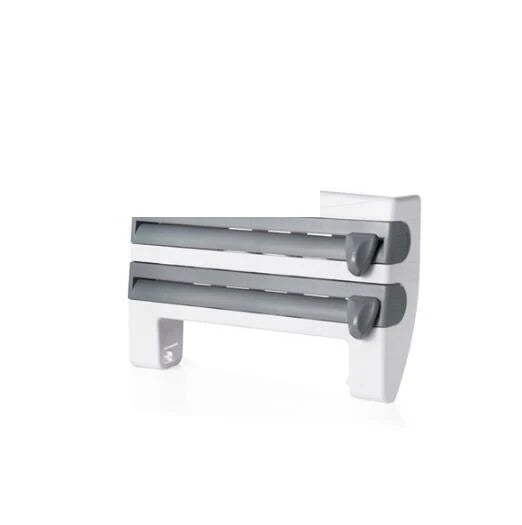 4-in-1 Kitchen Roll Holder Dispenser - Grey/Blue