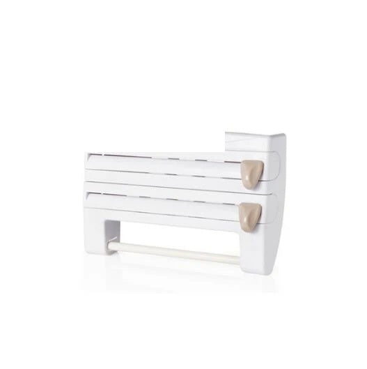 4-in-1 Kitchen Roll Holder Dispenser - White